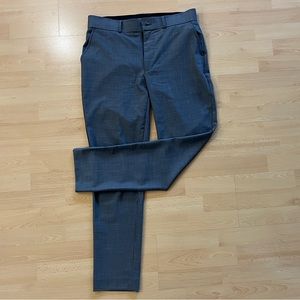 State and Liberty ATHLETIC FIT STRETCH SUIT PANTS - HEATHERED GREY size 30